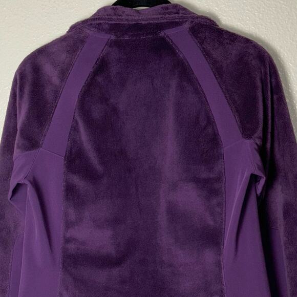 Rei Purple Plush Fleece Zip Up Jacket Mock Neck Women's XS Teddy Bear fuzzy - Picture 14 of 16